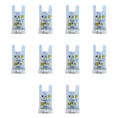 Arma Gülen Yüz Baskılı Rulo Şeffaf Market Poşet Torba -Atlet Poşet -Büyük Boy - 100 Adetlik 10 Rulo thumbnail 4