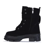 Twingo 7640 Siyah Zümrüt Kışlık Kız Çocuk Kürklü Bot thumbnail 3