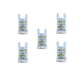 Arma Gülen Yüz Baskılı Rulo Şeffaf Market Poşet Torba - Atlet Poşet -Büyük Boy - 100 Adetlik 5 Rulo thumbnail 1