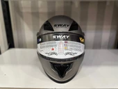 KASK SWAY 926 MAT TİTANYUM ÇENE AÇILIR - 4