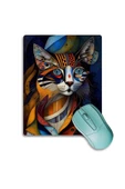 SonicTouch Dragon Li Kedi Figürlü Rengarenk Kaydırmaz Gaming Oyuncu Dikişsiz Mouse Pad/Ped 17x21cm - 1
