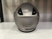 KASK SWAY 926 MAT TİTANYUM ÇENE AÇILIR - 5