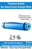 Taşıma Askılı Su Geçirmez Konforlu Kalın Rahat Çift Taraflı Kamp Zemin Çadır Uyku Matı Yer Minderi - 1