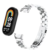 Xiaomi Mi Band 9 KRD-04 Metal Baklalı Bileklik Paslanmaz Kordon - 3