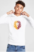 Sarı Kırmızı Leon Beyaz Çocuk 3ip Kapşonlu  Sweatshirt - 1