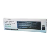 WİRELESS KABLOSUZ MULTİMEDİA  KLAVYE - MOUSE  SETİ USB NANO ALICI - 10MT KABLOSUZ PL-399 (4434) - 1