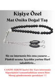 Sevgililer Günü - Kişiye Özel - Canım Aşkım - Yazılı Mat Oniks Doğal Taş Tesbih - 1