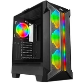 POWERBOOST VK-Z002B 4-ARGB RING FANLI GAMING MID-TOWER PC KASASI - 1