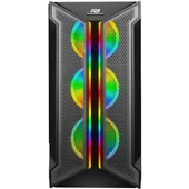 POWERBOOST VK-Z002B 4-ARGB RING FANLI GAMING MID-TOWER PC KASASI - 2