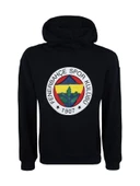 Fenerbahçe Orijinal Lisanslı Logolu Lacivert Kapüşonlu Sweat - 4