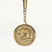 BY NEVSER  Denizcilik Arması Şeklinde Pirinç Anahtarlık thumbnail 1