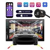 7 INCH CAR 2-DIN MP5 PLAYER CAR PLAY MEKANİKSİZ DOUBLE OTO TEYP (4434) - 1