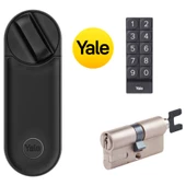 Yale Linus® Set - Akıllı Kilit L2 Siyah, Ayarlanabilir Silindir ve Akıllı Tuş Takımı - 1