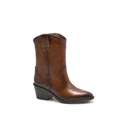 VENÜS 2454104K TOPUKLU NAKIŞ DETAYLI DERİ WESTERN KADIN BOT thumbnail 4