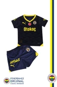 Fenerbahçe Orijinal Lisanslı 23-24 Lacivert Çocuk Forma Set Hediyelik Ahşap Kutulu - 2