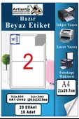 A4 Hazır Etiket 199.6x143.5 mm 10 Sayfa 1 Paket Kendinden Yapışkanlı Fotokopi Lazer İnkjet Kağıdı Yazıcılar İçin Uyumlu thumbnail 1