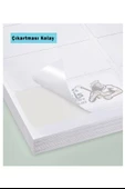 A4 Hazır Etiket 99.1x139 mm 10 Sayfa 1 Paket Kendinden Yapışkanlı Fotokopi Lazer İnkjet Kağıdı Yazıcılar İçin Uyumlu - 3