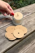 Mum Toz Kapakları 53mm Dış Çap 5mm İç Çap İp Fitil Boşluğu 50 Adet - 1