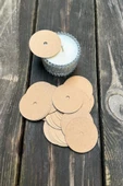 Mum Toz Kapakları 53mm Dış Çap 5mm İç Çap İp Fitil Boşluğu 50 Adet - 4