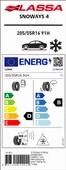 LASSA 205/55 R16 91H SNOWAYS 4 KIŞ LASTİĞİ (ÜRETİM YILI: 2025) thumbnail 9