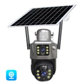 AVENİR AV-M12 Solar Smart Güvenlik Kamerası 4G Sim 2 Kameralı 2+2mp Wi-Fi Ptz - 1