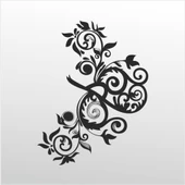 Folyo Sticker Çiçek Deseni - 1