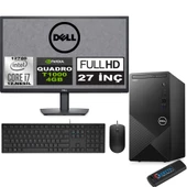 Dell Vostro 3910 mt Intel Core I7 12700 32GB 2tb SSD 27" Fhd Windows 11 Home Quadro T1000-4GB Masaüstü Bilgisayar 27N3910T1000H19 + Zetta USB Bellek thumbnail 1