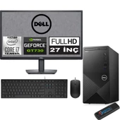 Dell Vostro 3910 mt Intel Core I7 12700 64GB 2tb SSD 27" Fhd Windows 11 Pro Nvidia GT730-4GB Masaüstü Bilgisayar 27N3910GT730P29 + Zetta USB Bellek - 1