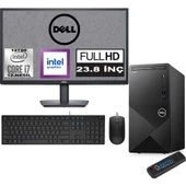 Dell Vostro 3910 mt Intel Core I7 12700 24GB 256GB SSD 23.8" Fhd Ubuntu Intel® UHD Graphics 770 Masaüstü Bilgisayar 23N3910EMEAU11 + Zetta USB Bellek - 1