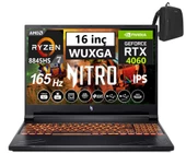 Acer Nitro V16 ANV16-41 Amd R7 8845HS Aı 96GB Ddr5 4tb SSD 8GB/RTX4060 Freedos 16" 165Hz Wxuga IPS Taşınabilir Bilgisayar WNHQRUEY00320+WEBLEGELSINÇANTA thumbnail 1