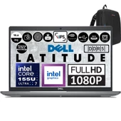 Dell Latitude 5550 Intel Core Ultra 7 155U 64GB Ddr5 256GB SSD Windows 11 Pro 15.6" 250NİT Fullhd Taşınabilir Bilgisayar N021L555015EMEAP11 + Zetta Çanta - 1