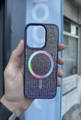 İphone 15 Kılıf Diamont MagSafe Hologramlı Kapak thumbnail 4