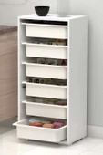 Remaks Mutfak Dolabı 6 Sepetli Çok Amaçlı Dolap - Beyaz - 1
