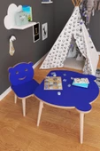 Remaks Panda Yaz Sil Yüzey Çocuk Masa Sandalye Takımı 1 Aktivite Oyun Masası 1 Sandalye - Mavi thumbnail 1