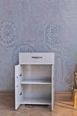 Remaks Tek Çekmece 2 Kapaklı Çok Amaçlı Dolap - Beyaz - 2