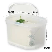 Moon Star Peynir Saklama Kabı Süzgeçli Hava Sızdırmaz 1,8+0,9 Litre-MID-ST200 - 7