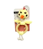 Nanbell W527 Kedi ve Köpek Peluş Dişlik Oyuncak Sarı 27-14cm - 1