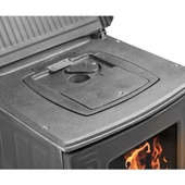 Mini Turbo Şömine Soba-Pik Ayaklı  Siyah  Erendemir - 3