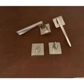 Vista Saten Kare Rozetli Wc Banyo Kapı Kolu 1 Takım thumbnail 6