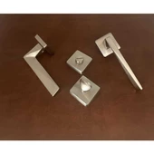 Vista Saten Kare Rozetli Wc Banyo Kapı Kolu 1 Takım thumbnail 5