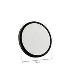 24W Siyah Sıva Üstü Yuvarlak Led Panel 6500K Beyaz Işık - 1