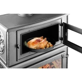 Üç Camlı Fırınlı Döküm Şömine Soba | Erendemir - 2