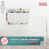 Haftalık Çalışma Ders Programı, Yapışkansız Tutunan Sihirli Akıllı Kağıt, Ders Planlayıcı Çizelgesi thumbnail 1