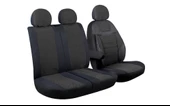 Ford Transit 2013 ve Sonrası 2+1 Ön Koltuk Kılıf Seti Siyah - 1