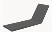 Dogant İmpertex Kumaş Fermuarlı Sıvı Geçiemez 180X55X5 Cm Şezlong Minderi Gri Yıkanabilir 2 Adet - 2