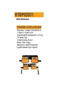 İngco Cepli Alet Kemeri 14 Gözlü Ayarlı Kemerli HTBP02031 - 2