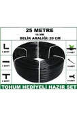 16 mm Delikli 25 mt 20 cm Bahçeniz İçin İdeal Damla Sulama Hortumu -Tohum Hediye- Hazır SET 3'lü - 6