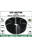 16 mm Delikli 200 mt 33 cm Bahçeniz İçin İdeal Damla Sulama Hortumu -Tohum Hediye- Hazır SET 18'li - 3