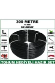 16 mm Deliksiz 300 mt Bahçeniz İçin İdeal Damla Sulama Hortumu -Tohum Hediye- Hazır SET 22'li - 5