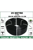 16 mm Delikli 25 mt 33 cm Bahçeniz İçin İdeal Damla Sulama Hortumu -Tohum Hediye- Hazır SET 3'lü - 4